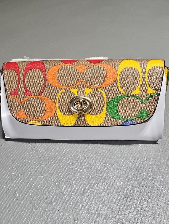 Coach Accessories - COACH CA053 NWT Pride Rainbow Signature Canvas Sunglass Case Pride Collection